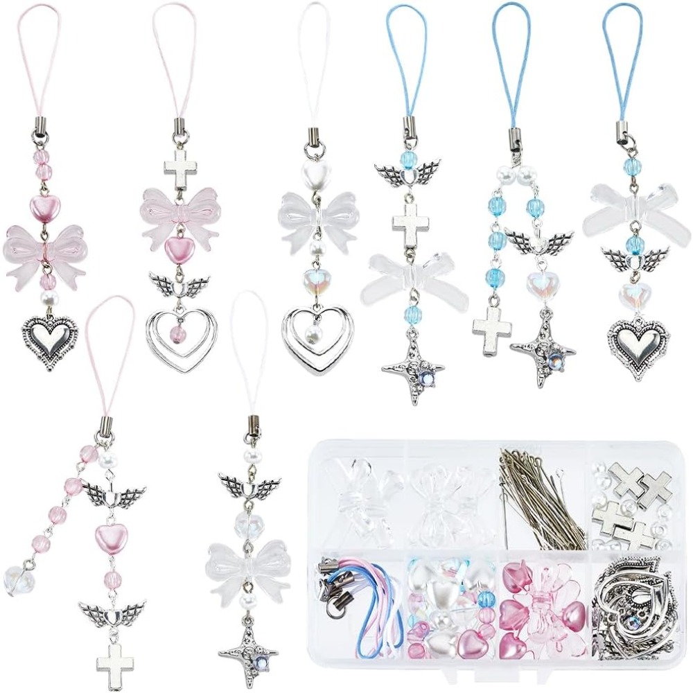 Phone Accessories Beads - 154Pcs DIY 8 Sets Phone Charm