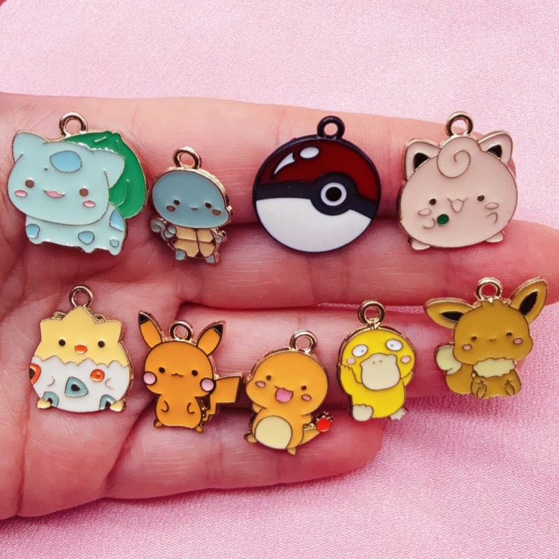 Phone Accessories And Gadget - 10pcs Cartoon Drip Oil Jewelry Accessories