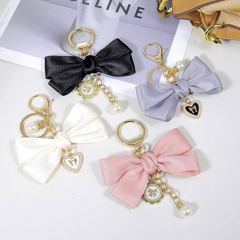 Phone Accessories Wholesale In China - Women's Pendant Fashionable Bow Knot Keychain