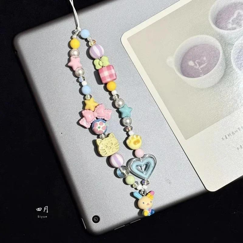 Phone Accessories Beads - Cartoon Usahana Colorful Beading Phone Charm