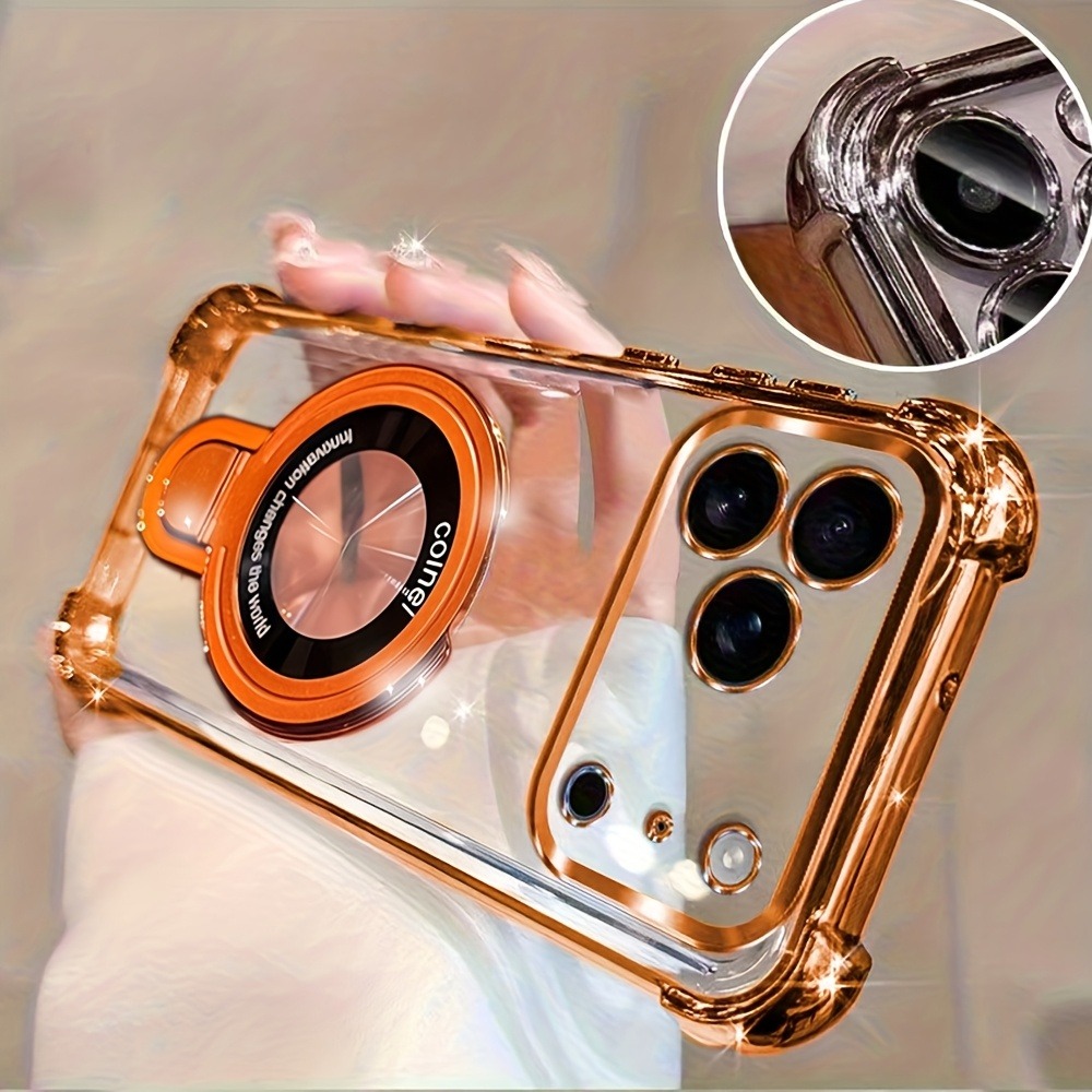 Phone Ring Holder - Luxury Plating Phone Case for iPhone