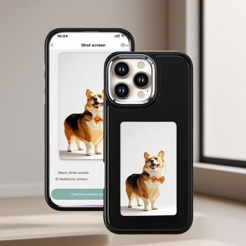 Phone Accessories And Gadget - DIY E-Ink Screen Phone Case NFC