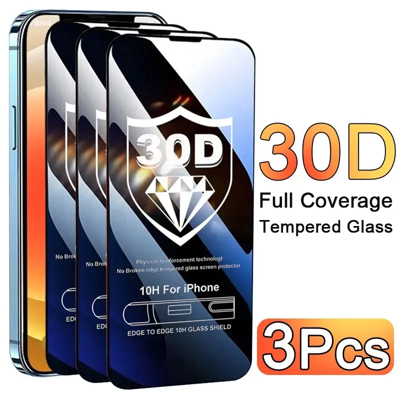 Phone Accessories And Gadget - 3PCS Glass Protector Phone Case for