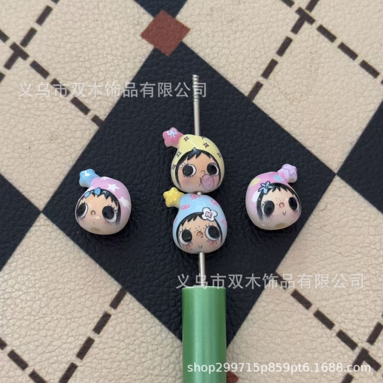 10pcs printed relief star hat  - огляд і ціна Phone Accessories Beads