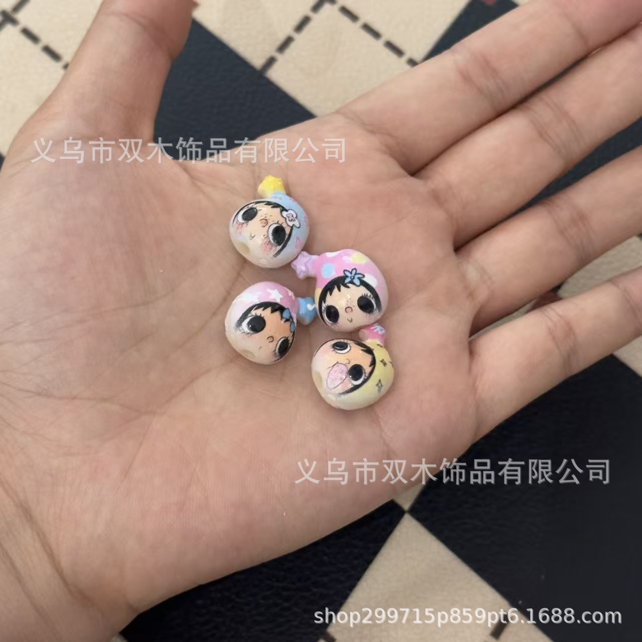 10pcs printed relief star hat  - огляд і ціна Phone Accessories Beads