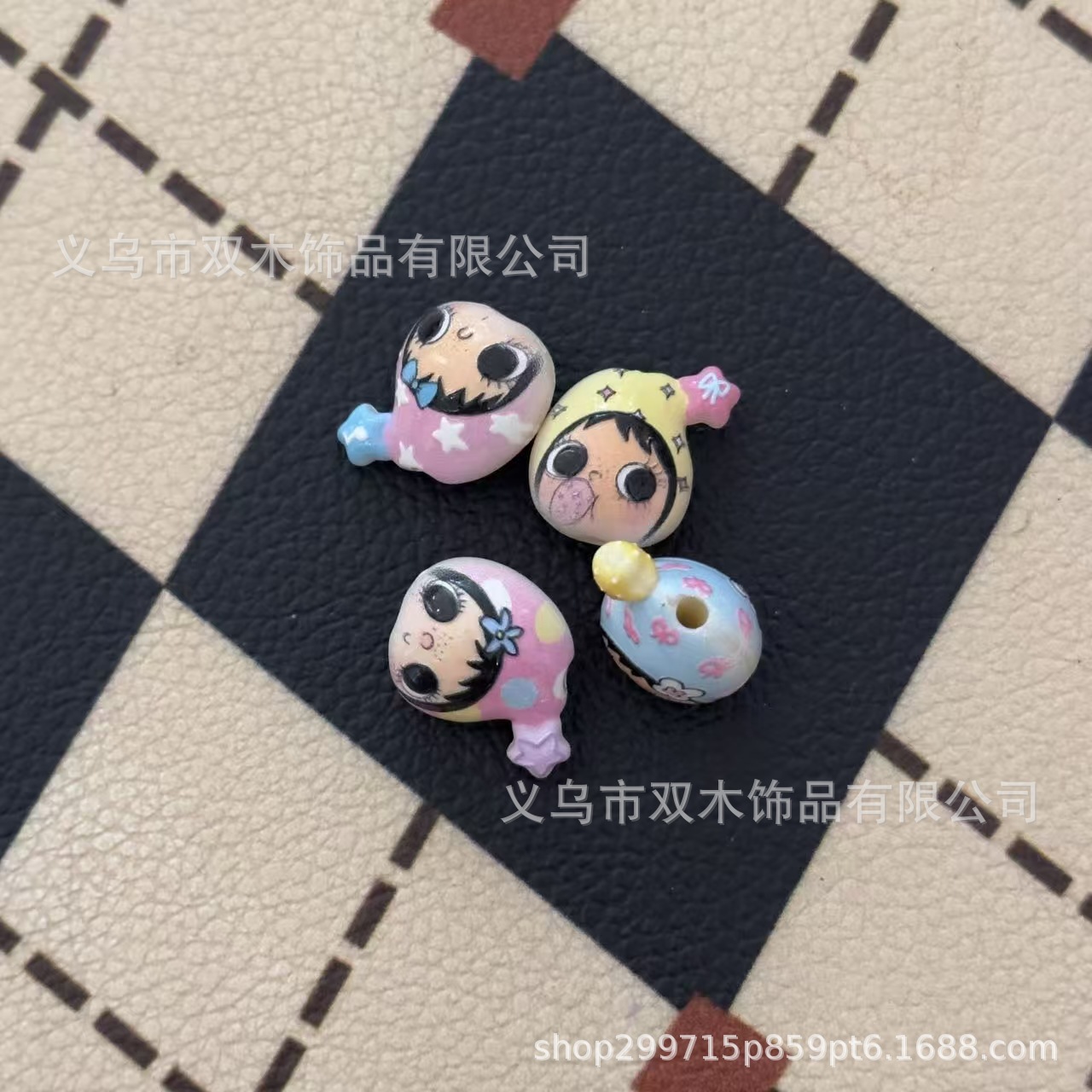 10pcs printed relief star hat  - огляд і ціна Phone Accessories Beads
