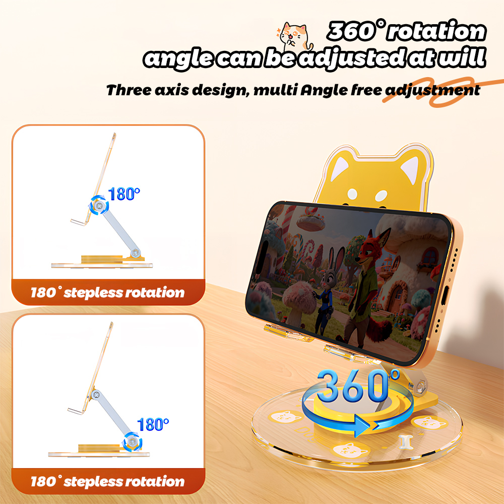 Cute Animal Phone Stand 360 Ro - огляд і ціна Phone Accessories For Teen Girls