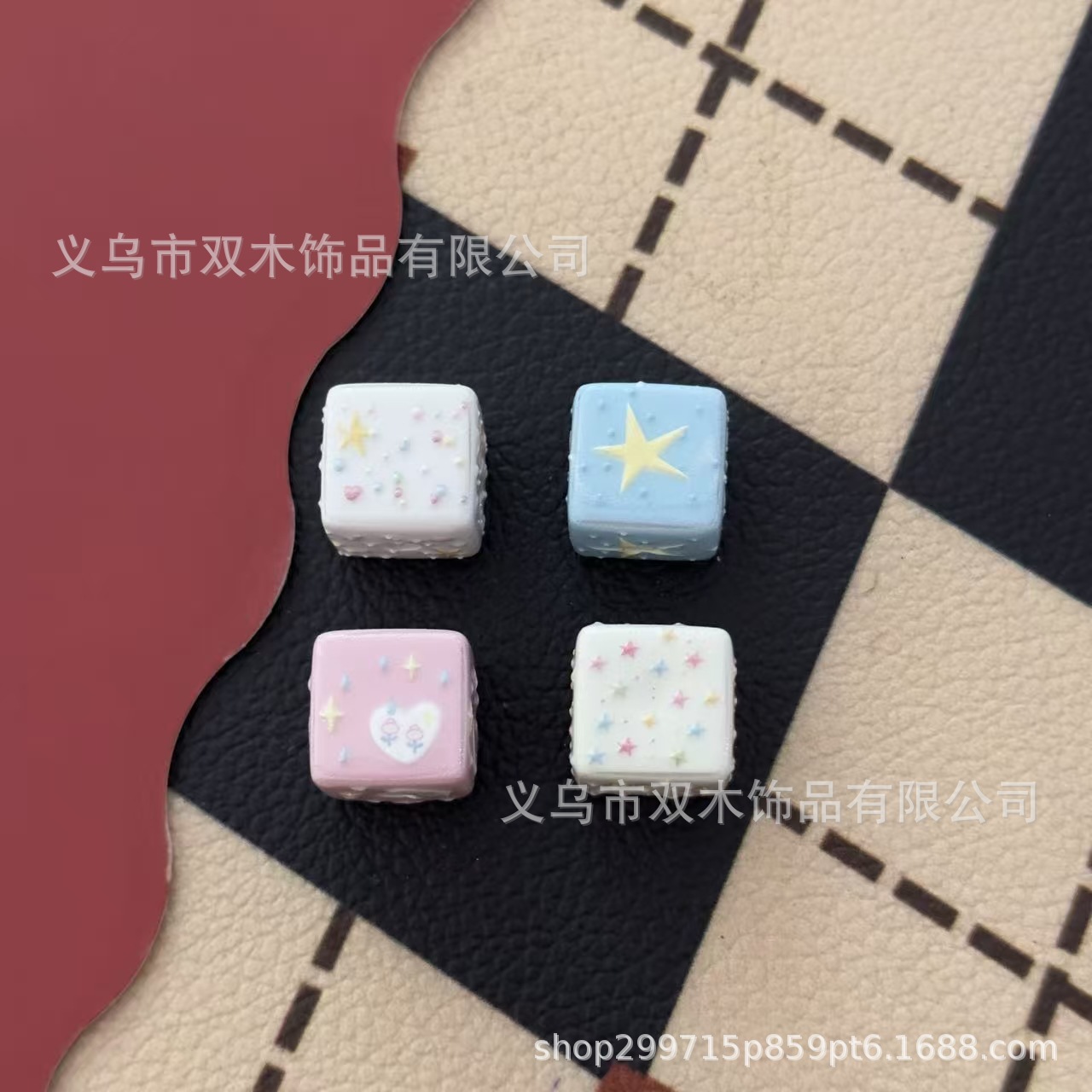 10pcs 14mm printed relief rain - огляд і ціна Phone Accessories Beads