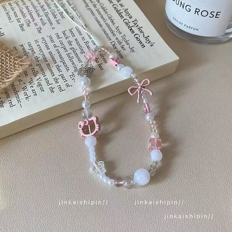 rendy Y2K Pink Bow Kitty Beade - огляд і ціна Phone Accessories For Teen Girls