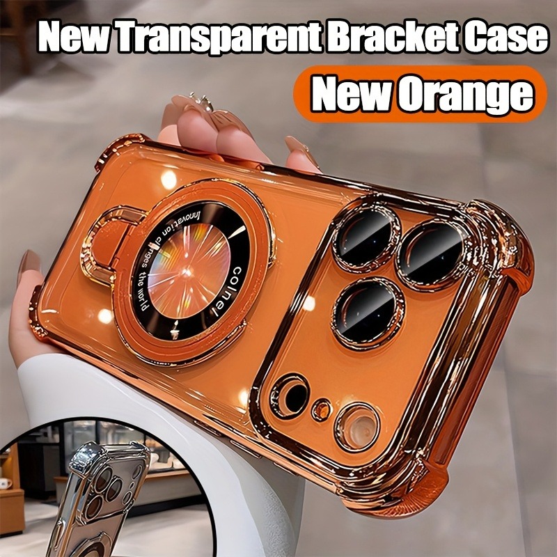 Luxury Clear  Plating Phone Ca - огляд і ціна Phone Ring Holder