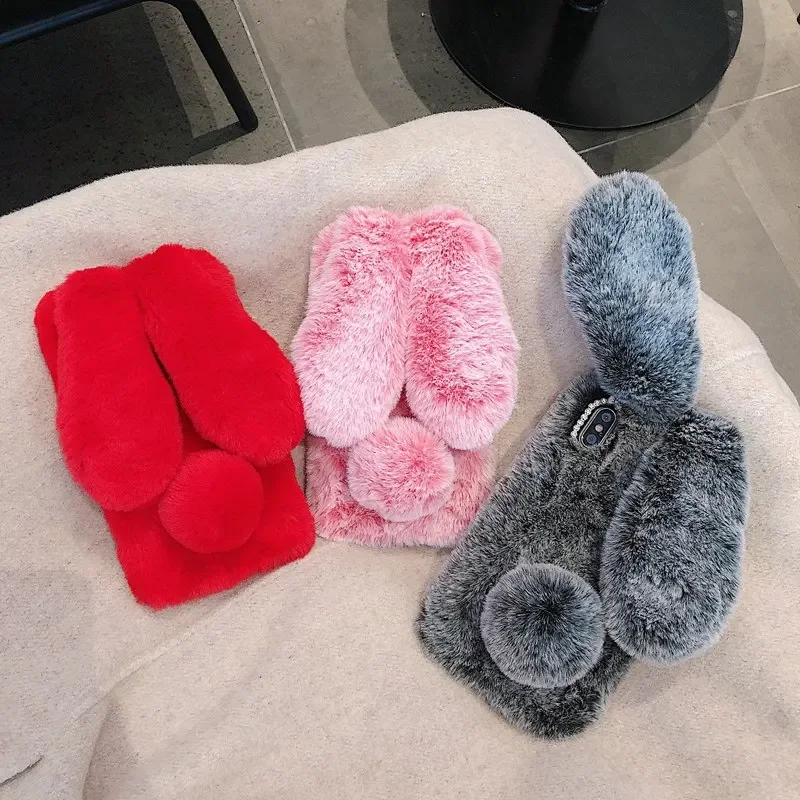 Plush Fur Rabbit Case For Real - огляд і ціна Realme Note 50