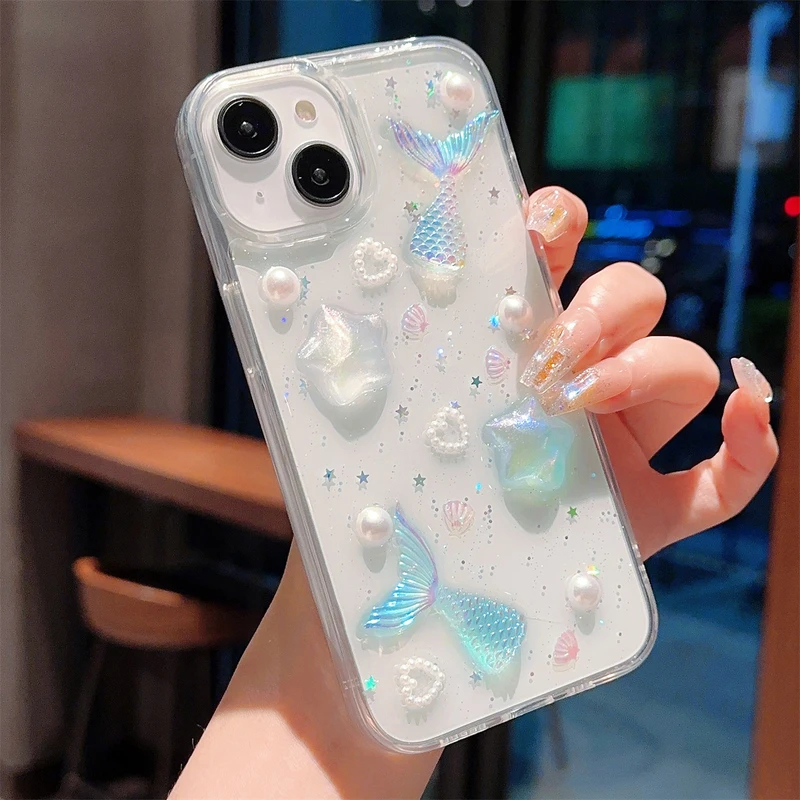 Fashion 3D Laser Fishtail Shel - огляд і ціна Phone Accessories Wholesale In China