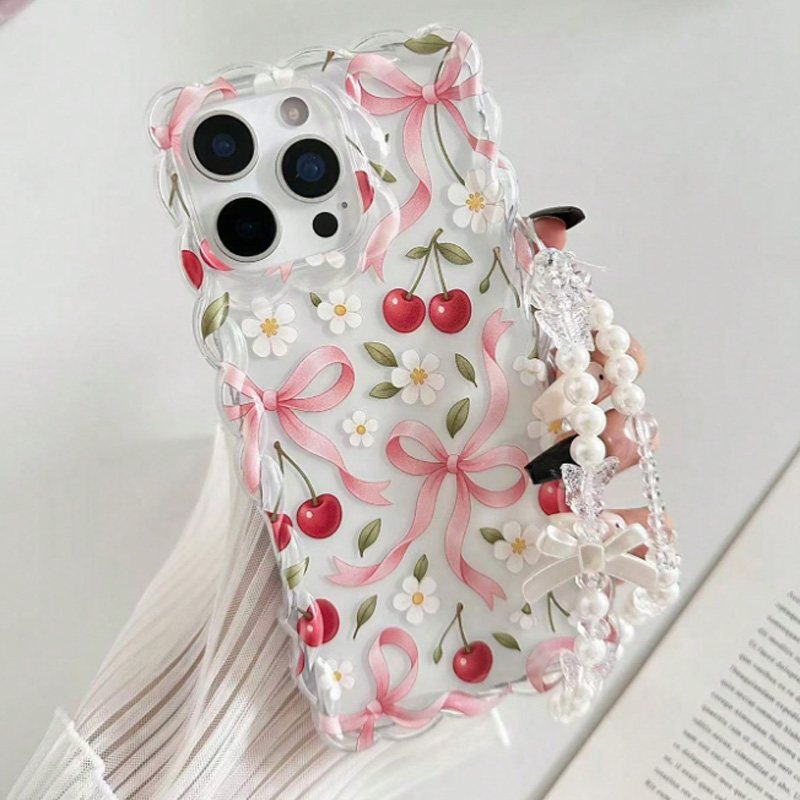 Cherry Bow Floral Scallop Lace - огляд і ціна Phone Accessories Beads