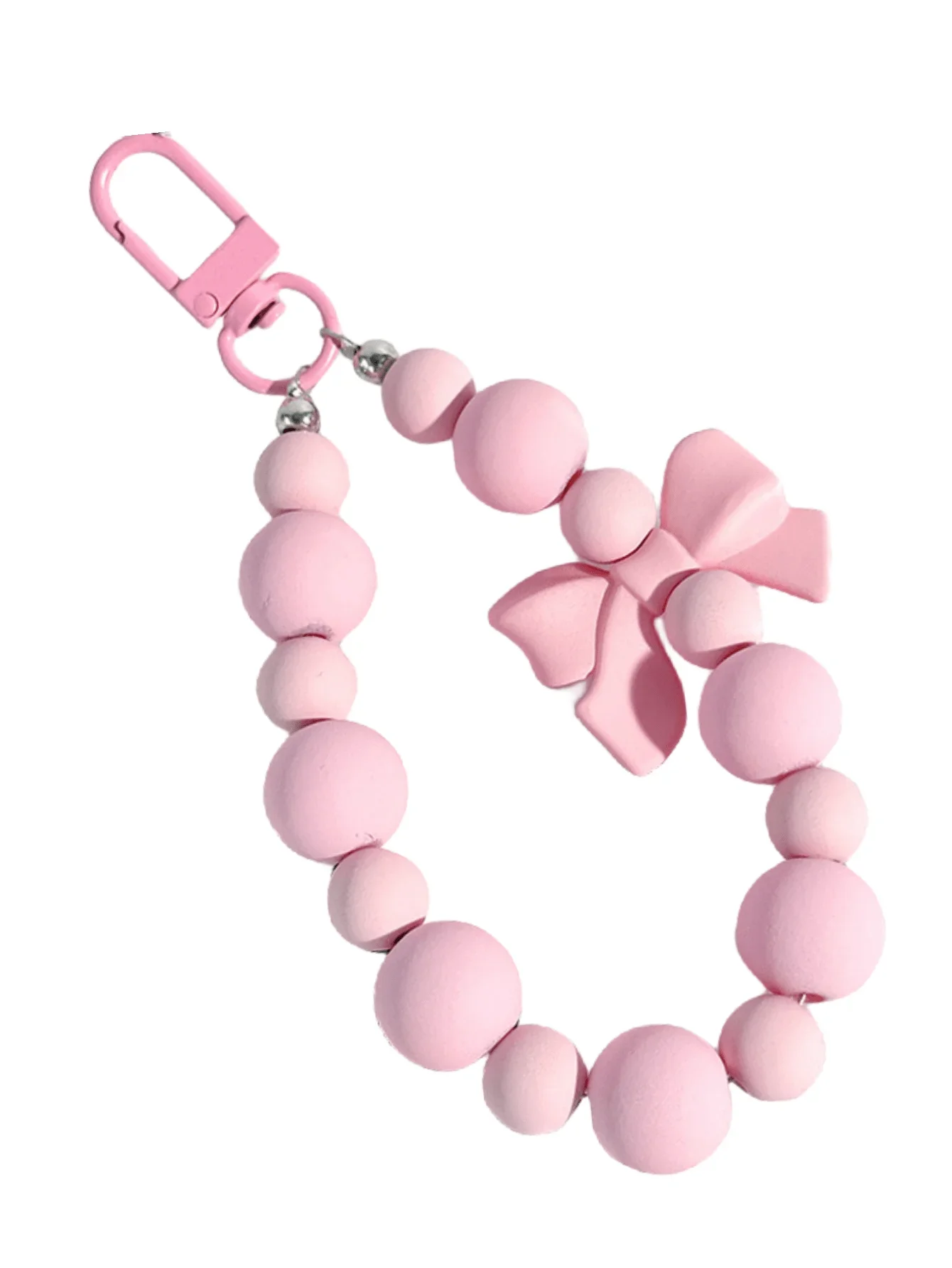 1pc Pink Pearl Bow Keychain Mo - огляд і ціна Phone Accessories For Teen Girls