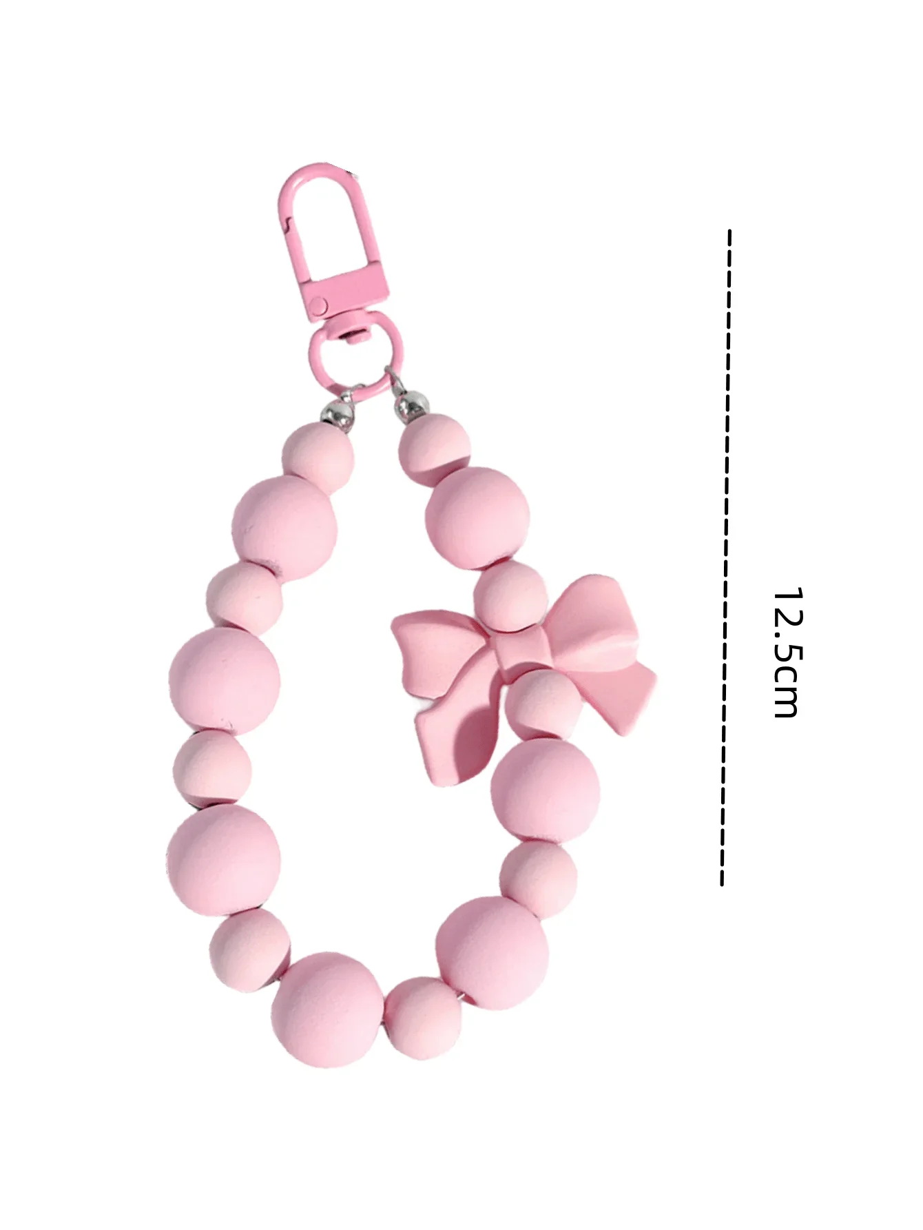 1pc Pink Pearl Bow Keychain Mo - огляд і ціна Phone Accessories For Teen Girls