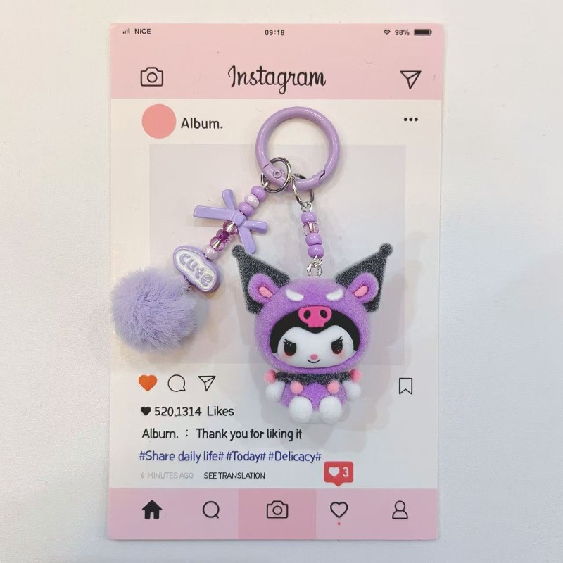 Fashion Kuromi Figure Resin Ke - огляд і ціна Phone Accessories For Teens