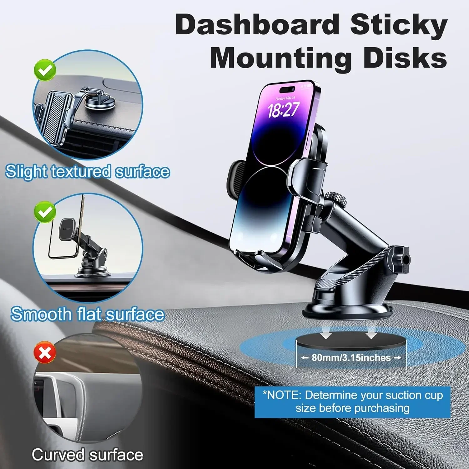 Universal Dashboard Adhesive S - огляд і ціна Car Mount Phone
