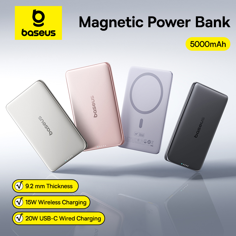 Baseus 5000mAh Magnetic Power  - огляд і ціна Power Bank Slim