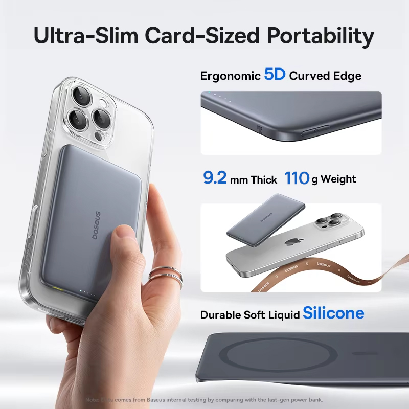 Baseus 5000mAh Magnetic Power  - огляд і ціна Power Bank Slim