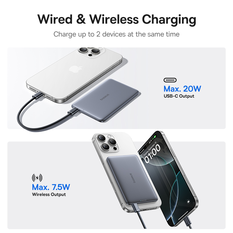Baseus 5000mAh Magnetic Power  - огляд і ціна Power Bank Slim