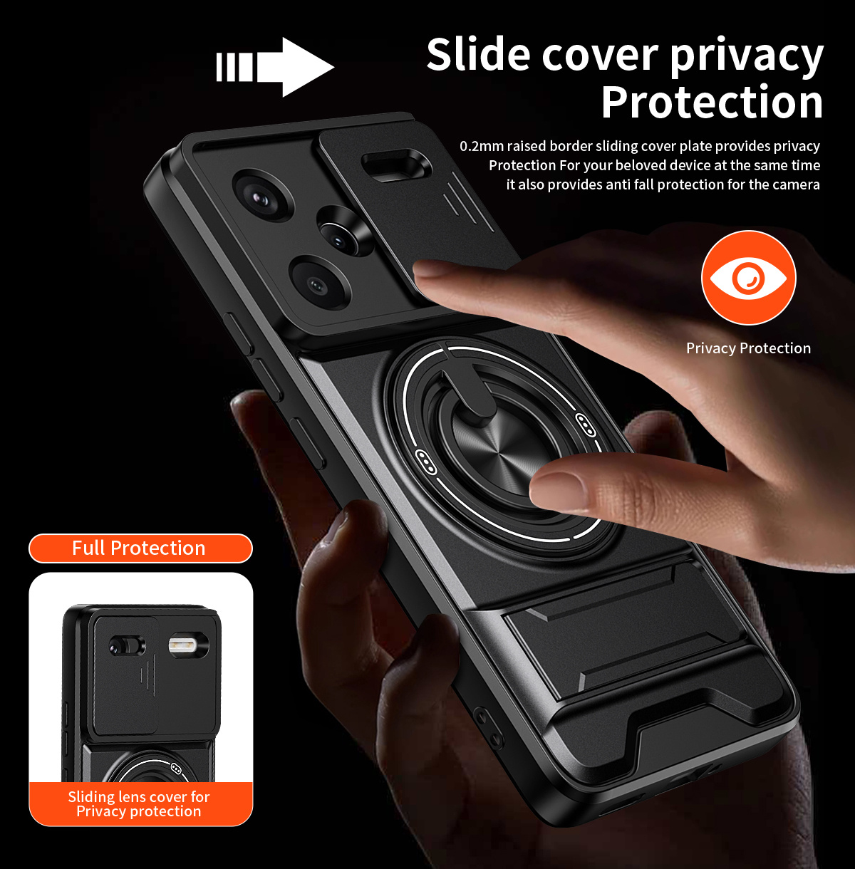 Lens Slide Camera Phone Case f - огляд і ціна Car Mount Phone