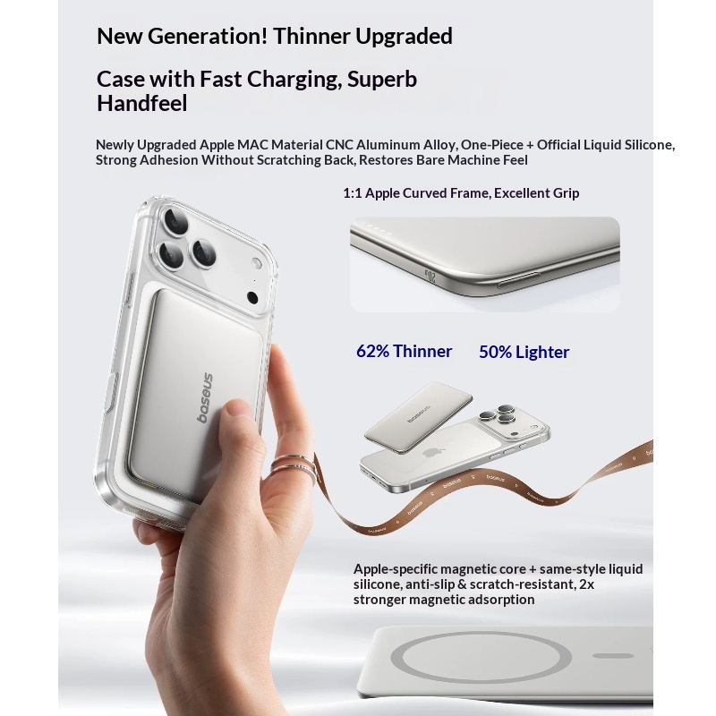 Baseus Magnetic Wireless Power - огляд і ціна Power Bank Slim