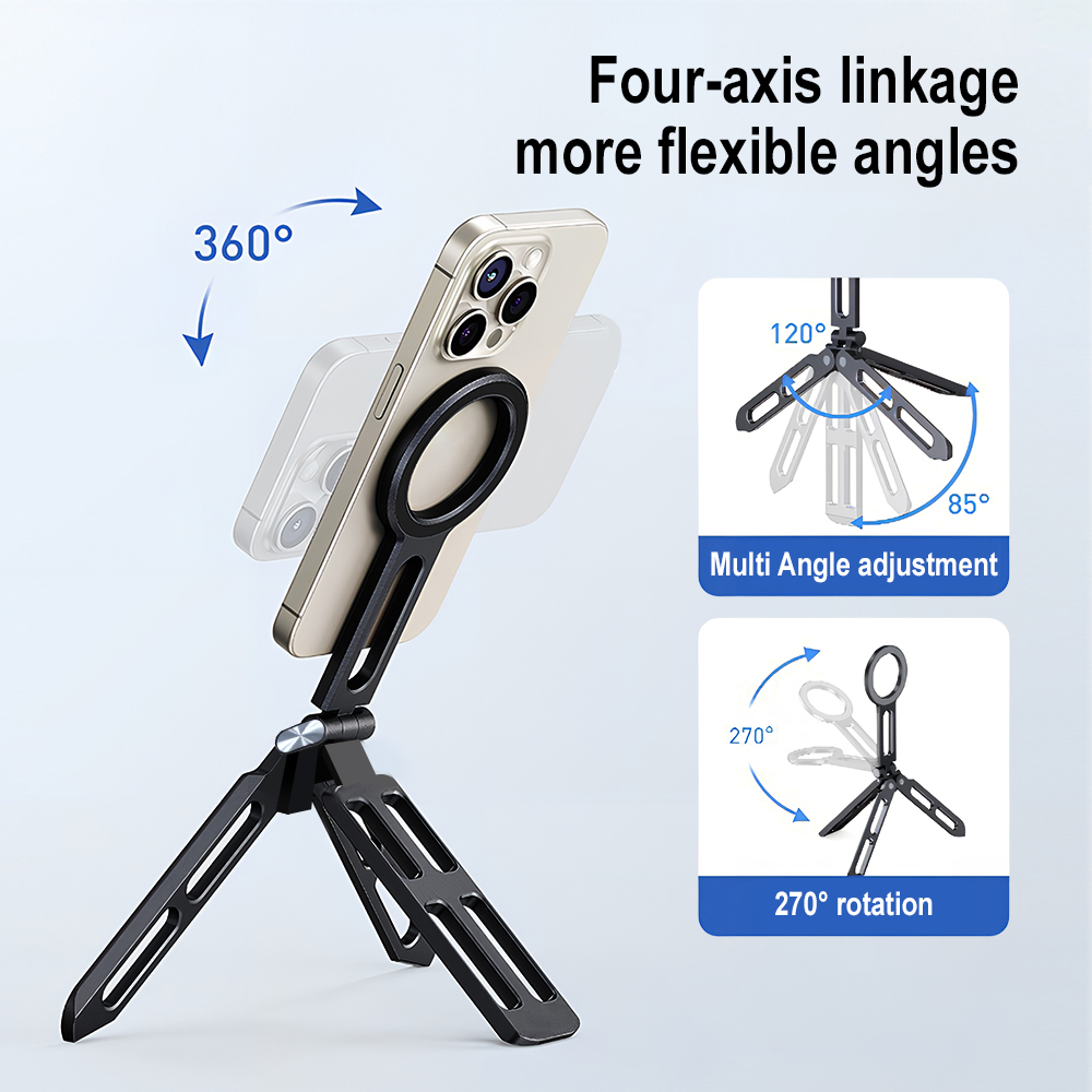 Magnetic Phone Holder Four-axi - огляд і ціна Selfie Stick Tripod