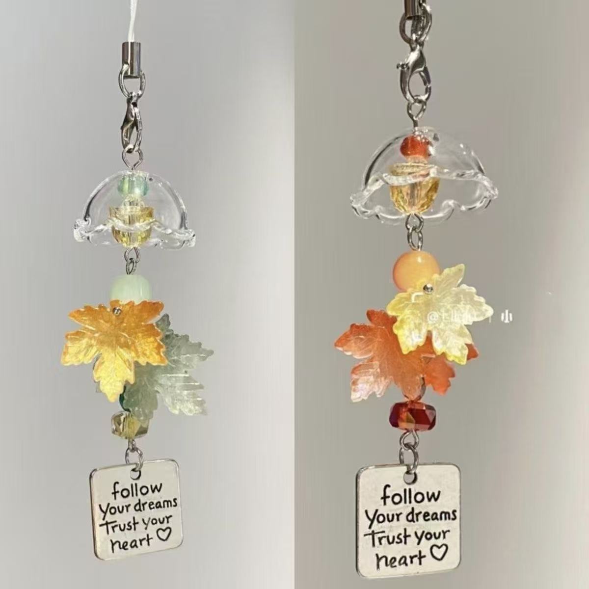 Maple Leaf Wind Chime Phone Ch - огляд і ціна Phone Accessories For Teens